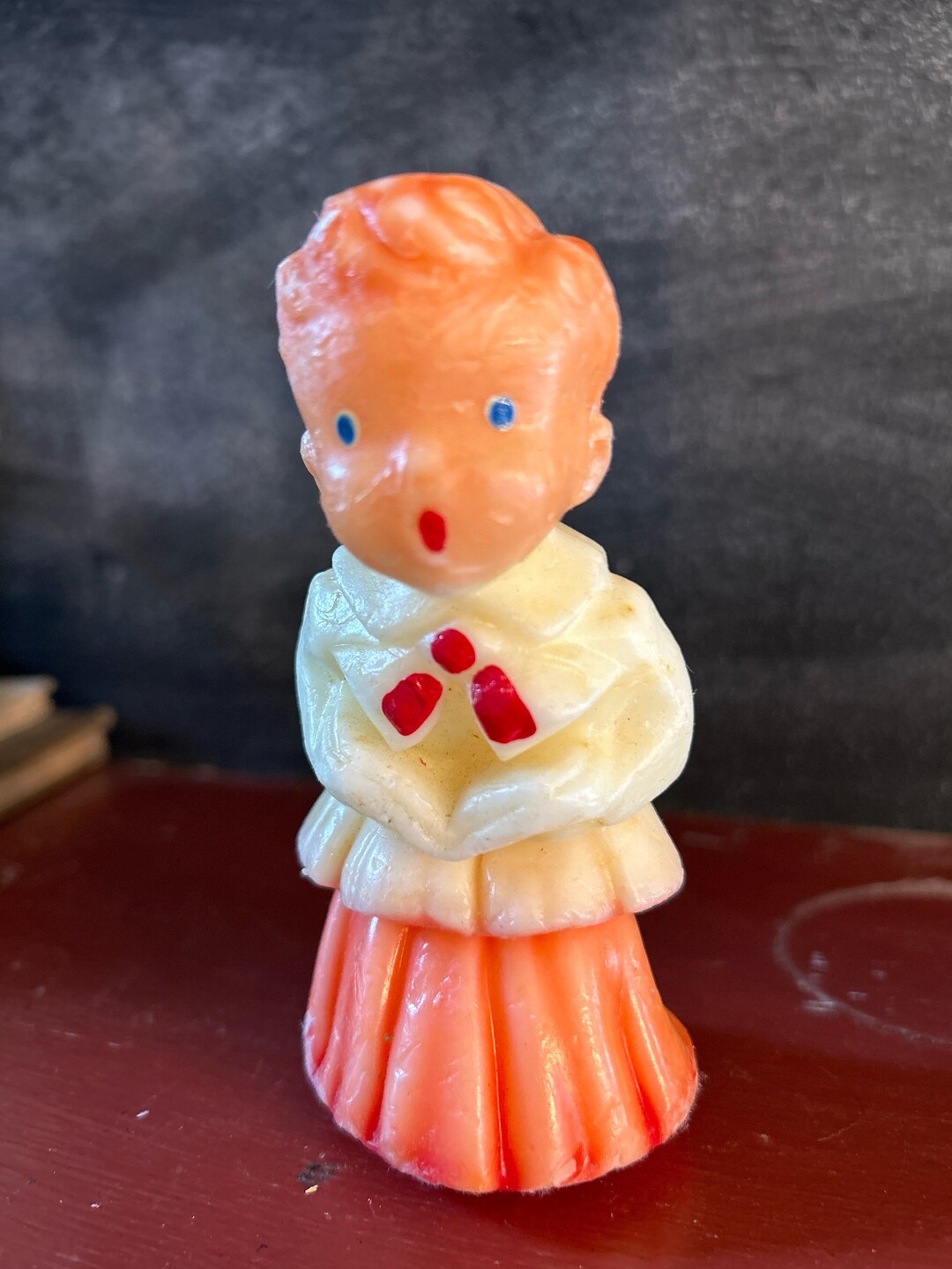 Vintage 1940s Gurley Novelty Co. Boy Choir Candle 5 Inches Etsy