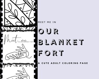 Coloring Blanket Etsy