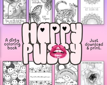 Dirty Coloring Book for Women: Anxious Attachment Relief, Printable Pages (Digital Download)