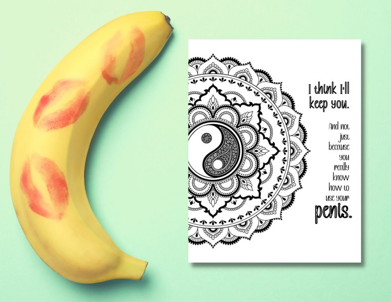 PENIS LOVERS Set of 8 Dirty Printable Adult Coloring Pages to Help Relieve Your Anxieties Around ...