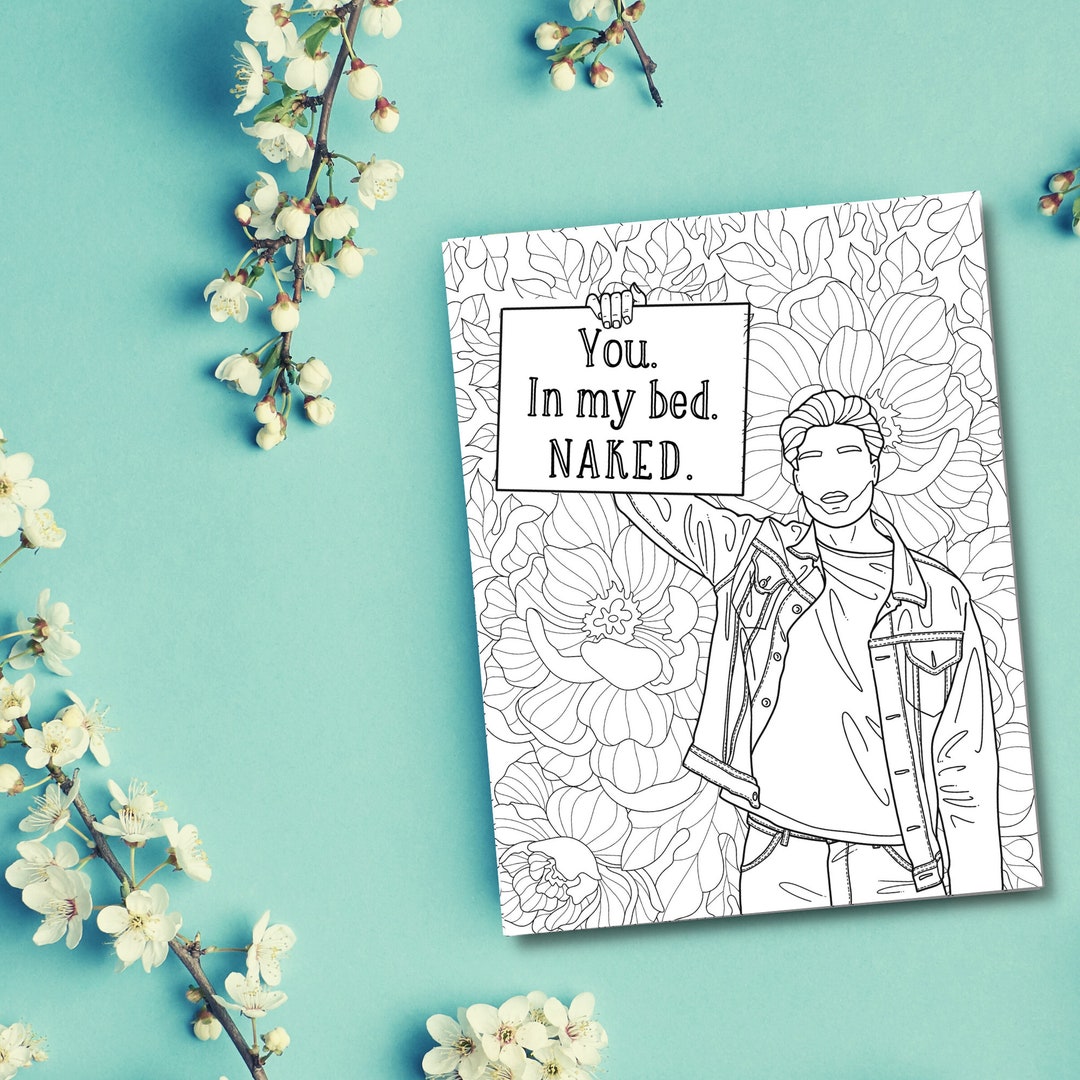 Gay Coloring Page. Printable Adult Coloring Page for Gay Men. - Etsy
