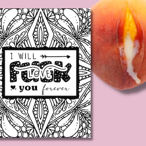 LOVE/FUCK YOU Forever - A Printable Dirty Adult Coloring Page. Helps calm dating and relationship anxiety. Just print, color, and chill!