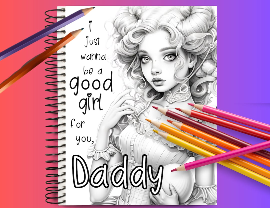 Ddlg Printable Coloring Page. Adult Coloring Page. Daddy Dom. - Etsy