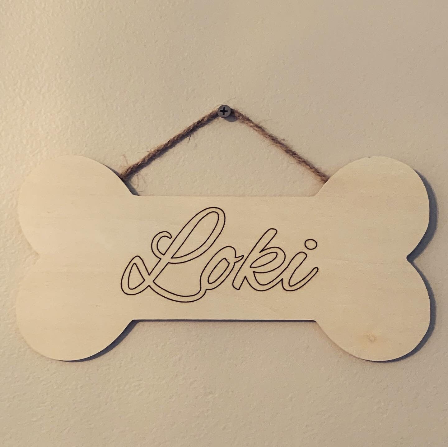 Laser engraved Dog Bone Plaques Etsy