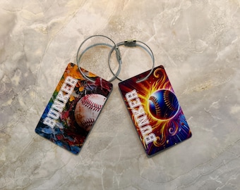 Personalized Baseball Bag Tag | Sports Gear ID Tag
