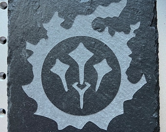 Engraved Slate FFXIV Job Coasters