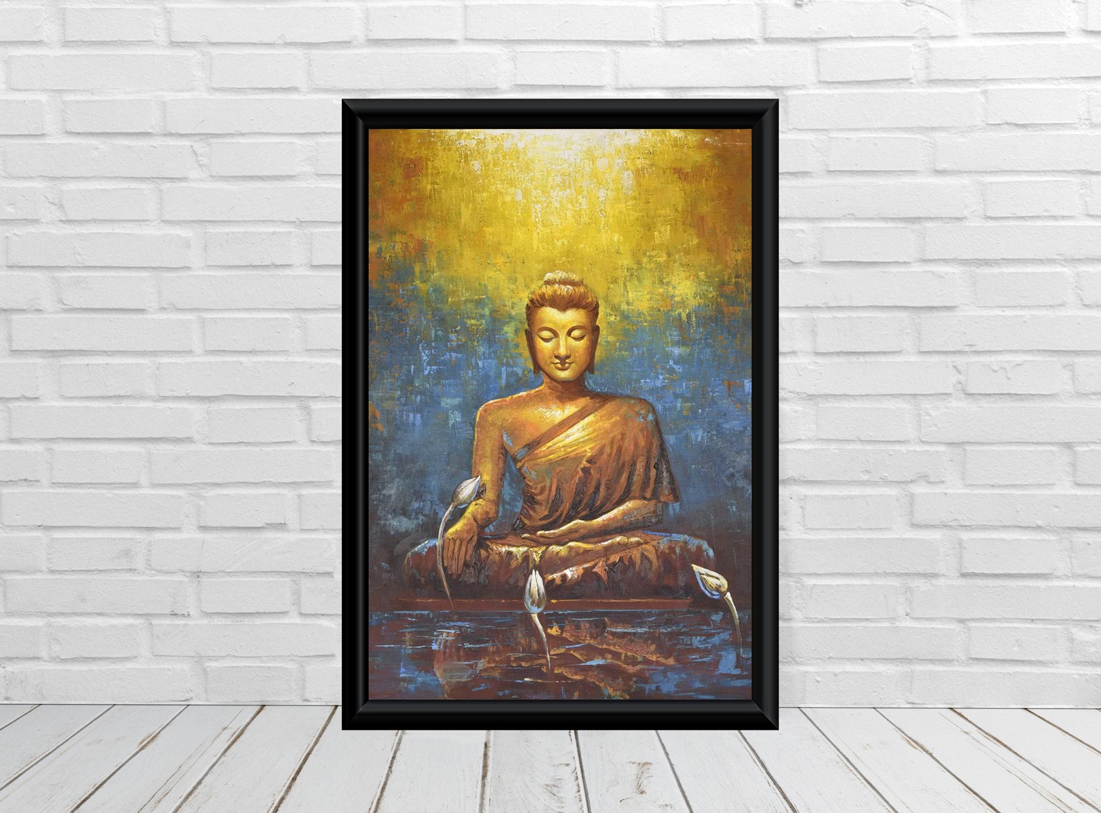 Buddha Poster print Home decor art Living room print Wall art Etsy