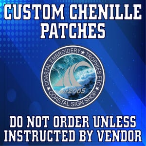Chenille Custom Letterman Jacket Patch - Made in USA