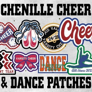 Chenille Cheer & Dance Custom Letterman Jacket Patch - Made in USA