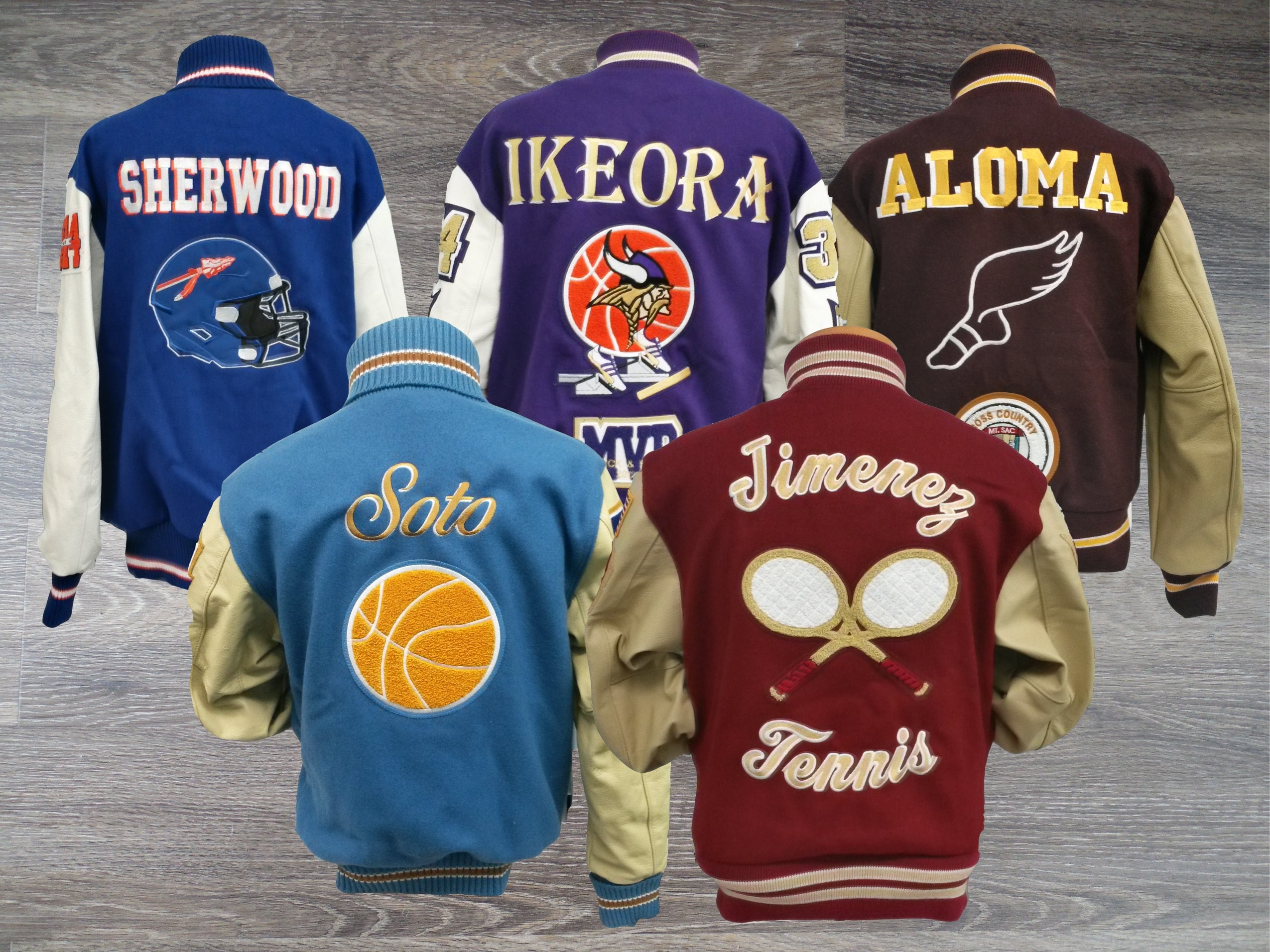 Chenille Letterman Jacket Custom Patch made in USA 