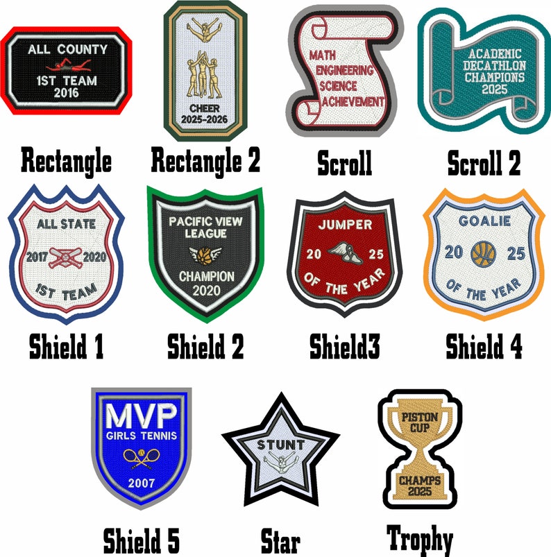 Chenille Letterman Jacket Custom Patch made in USA Etsy