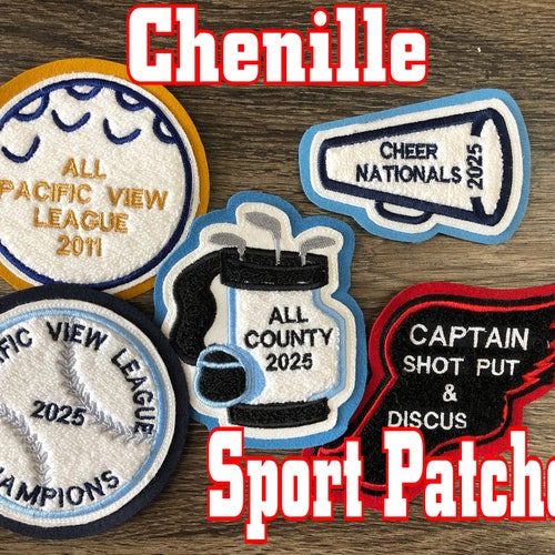 Chenille Name Letterman Jacket Custom Patchmade in USA Etsy
