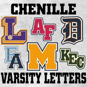 Chenille Varsity Letters Custom Letterman Jacket Patch - Made in USA