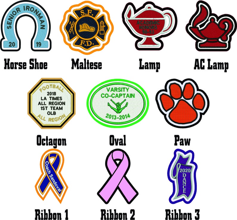 Chenille Letterman Jacket Custom Patch made in USA Etsy