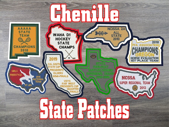 Chenille Letterman Jacket Custom Patch made in USA 