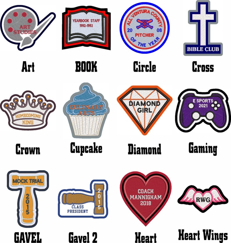 Chenille Letterman Jacket Custom Patch made in USA Etsy