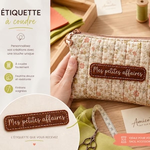 Patch texte brodé étiquette personnalisable plus de 50 couleurs