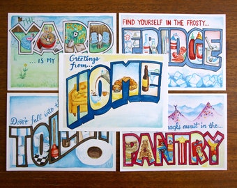 Travel Postcards Etsy
