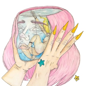 Drowning In My Thoughts Print