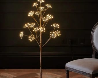 Podświetlana choinka leśna: 120 cm, dekoracja świąteczna LED do pokoju dziecięcego