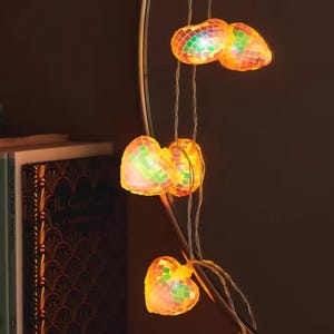 Twinkle Mosaic Heart Lights Battery Powered