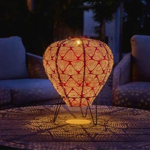 Decorative Garden Solar Powered Lantern, solar powered garden decor