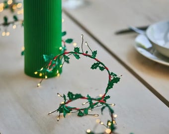 Lampki choinkowe Holly Twine: lampki choinkowe LED na baterie z timerem