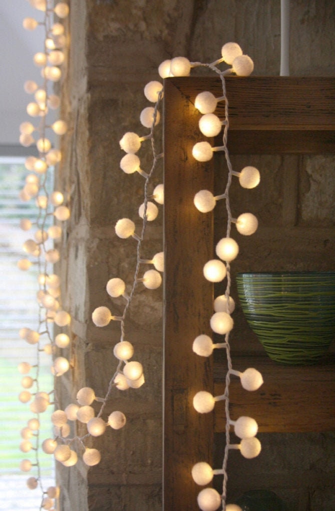 Poom Lighting 200 Pom Pom Lights, Mains Powered Lights, Decorative Lights, Wedding ...