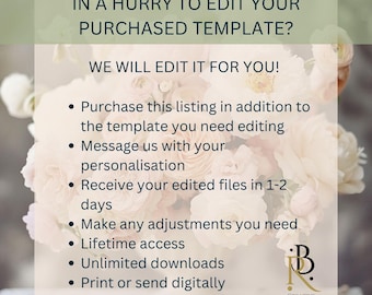 Usługa personalizacji spersonalizowanego szablonu ślubnego