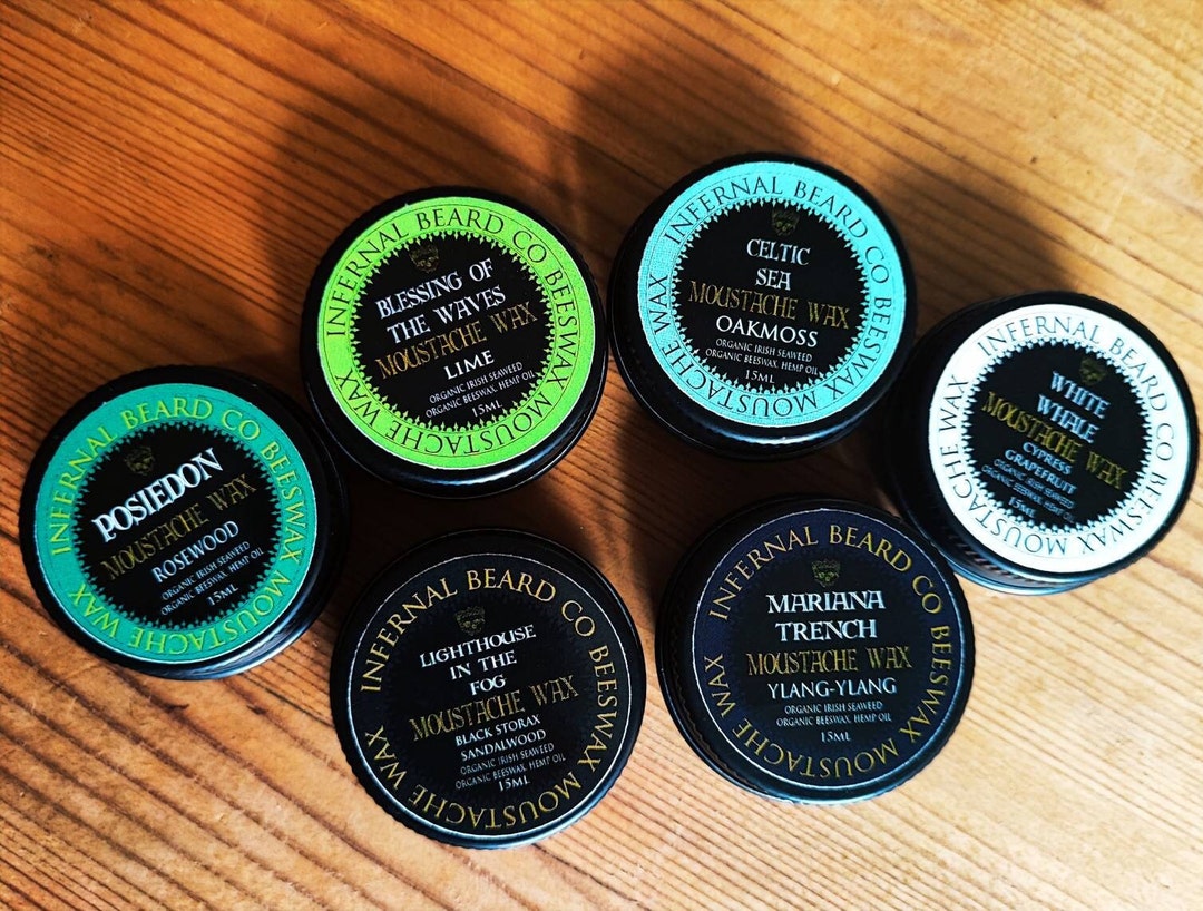 Moustache Wax Collection 15ml 6 Scented Waxes INFERNAL BEARD CO Etsy