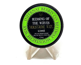 Blessing of the Waves Moustache Wax 15ml Tin with Lime