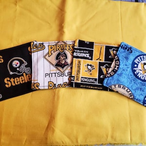Pittsburgh Steelers Pirates Penguins coasters
