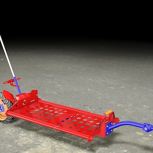 Motorcycle Trailer Blueprints. Heavy Duty, Extendable, Single Arm, Single Wheel, Trailer.