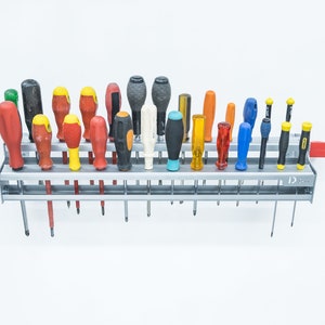Screwdriver Rack Two story Tilted Stand Toolstation Holder Wall