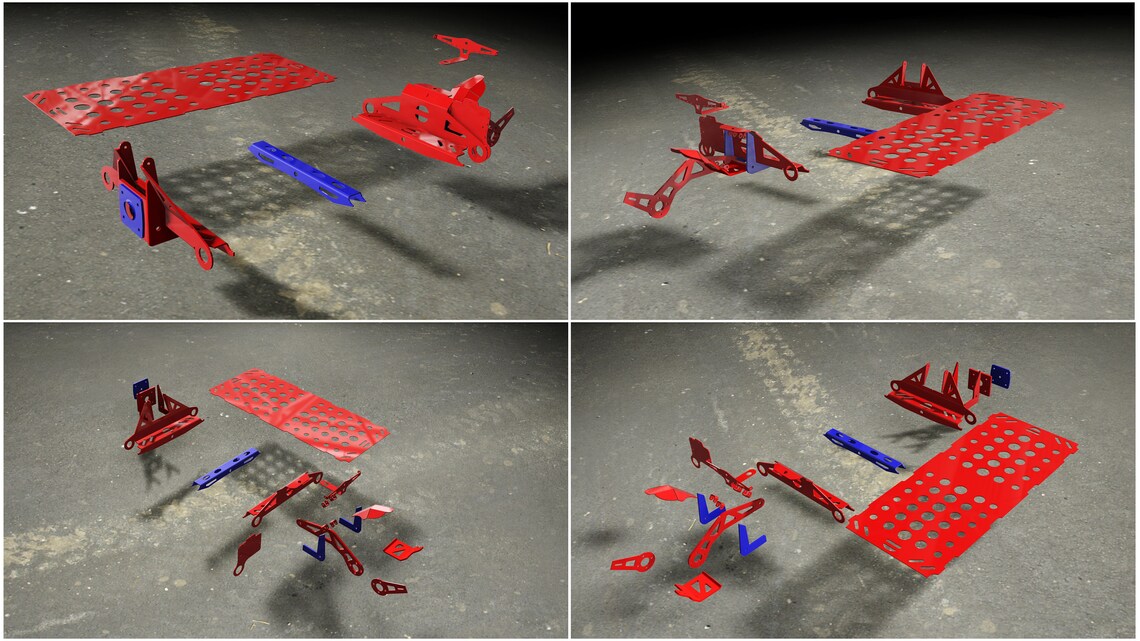 Motorcycle Trailer Blueprints. Heavy Duty Extendable Single Etsy