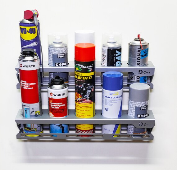 Spray Can Rack / Aerosol Can Holder & Lube Storage Rack Wall Etsy