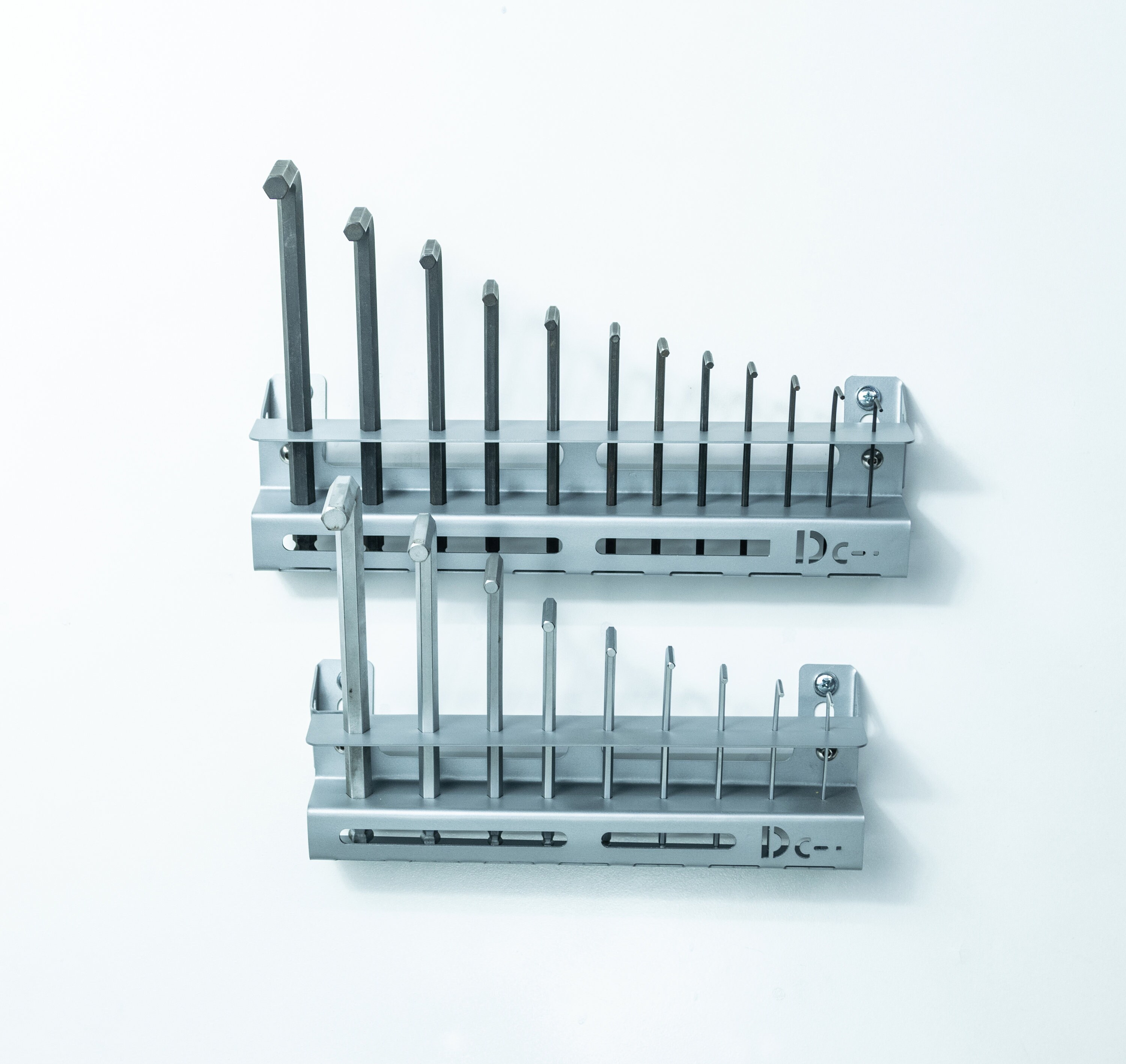 thumbnail image 2 of Branded Forged Steel Allen Wrench Holder Organizer – Metric & Inch – Long Arm Ball End Set 2 of 5