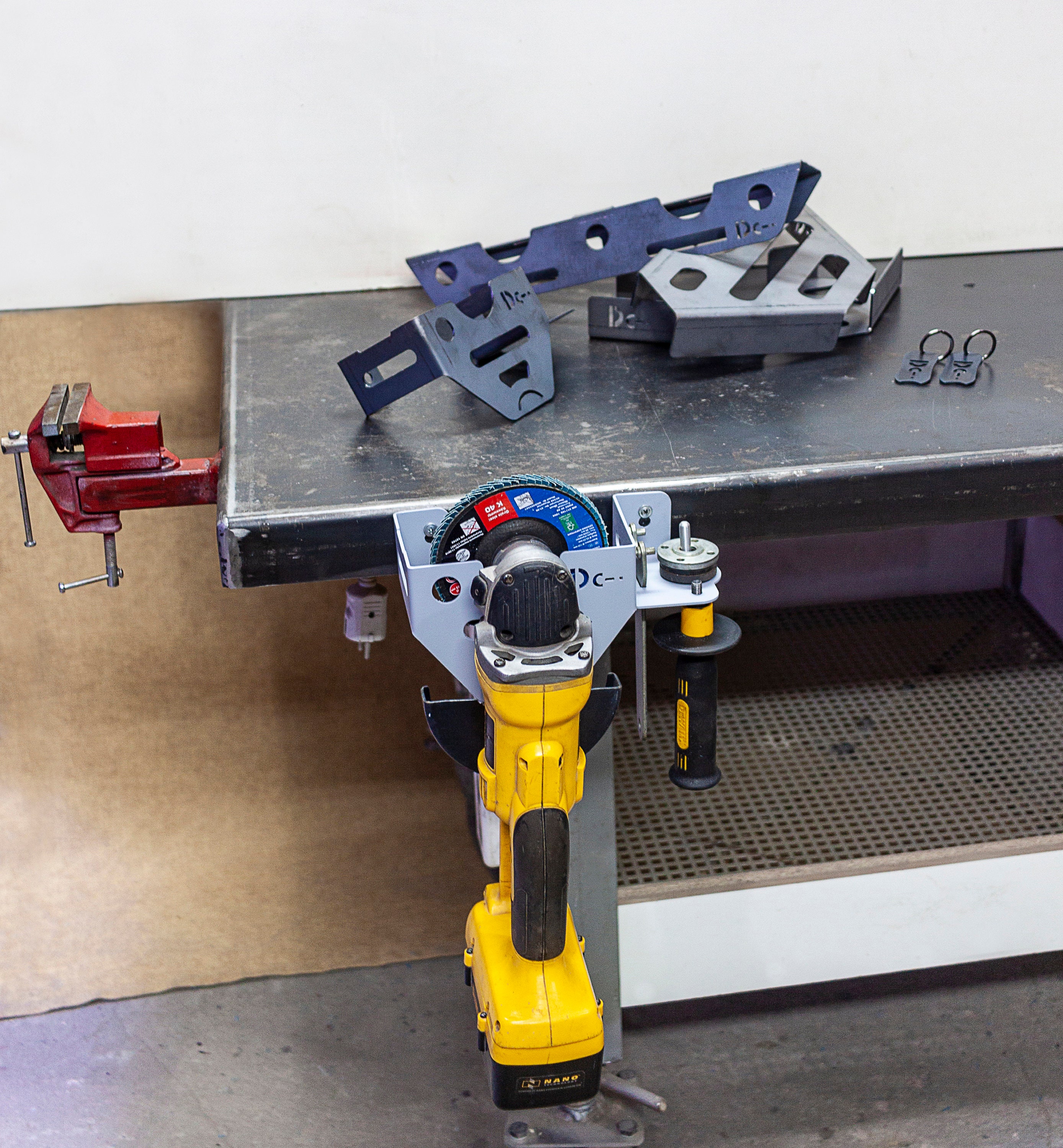 Angle Grinder Rack for Workbench or Wall Mount for 5'' Etsy Australia