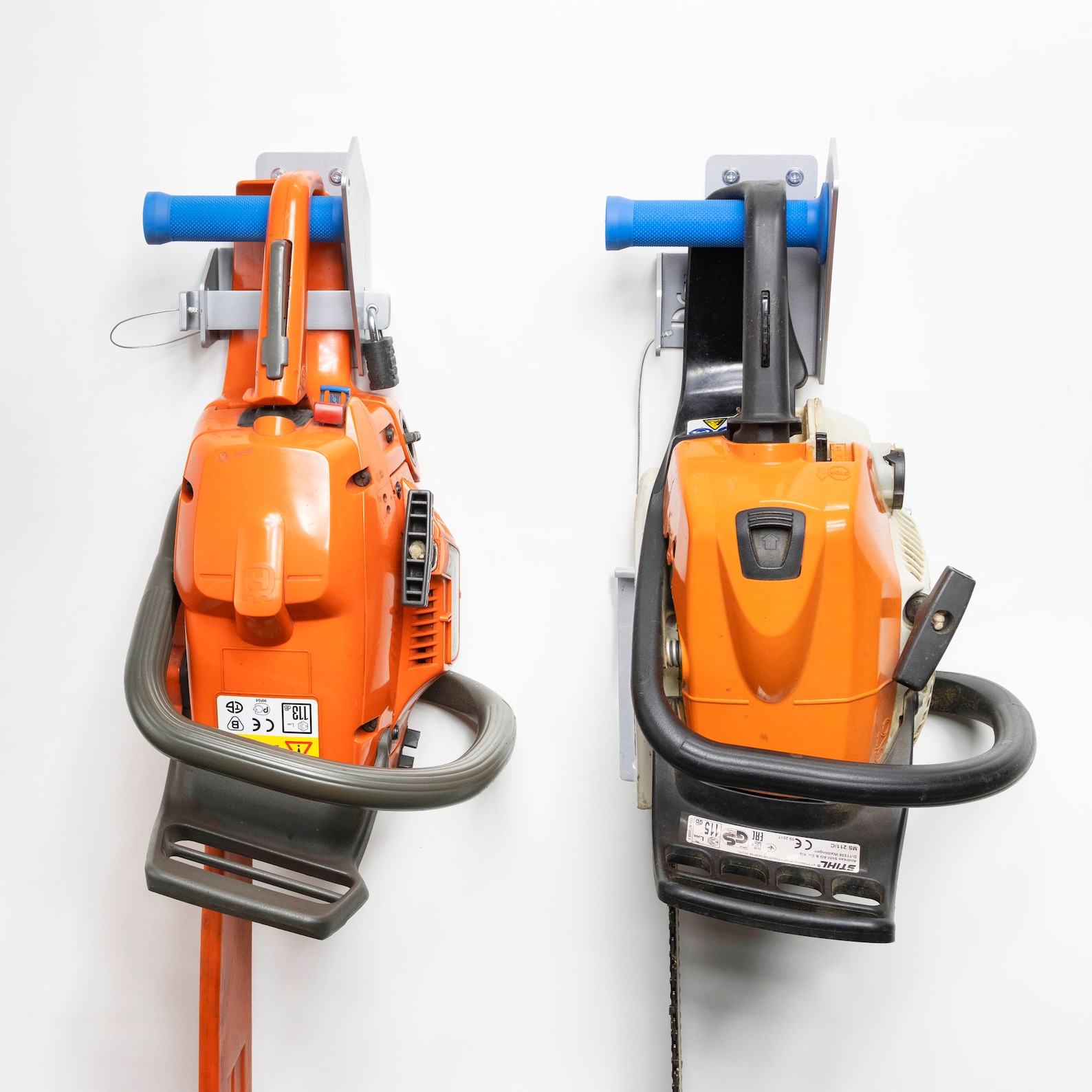 Chainsaw Wall Mount Hanger / Holder / Rack With or Without Lock Ability