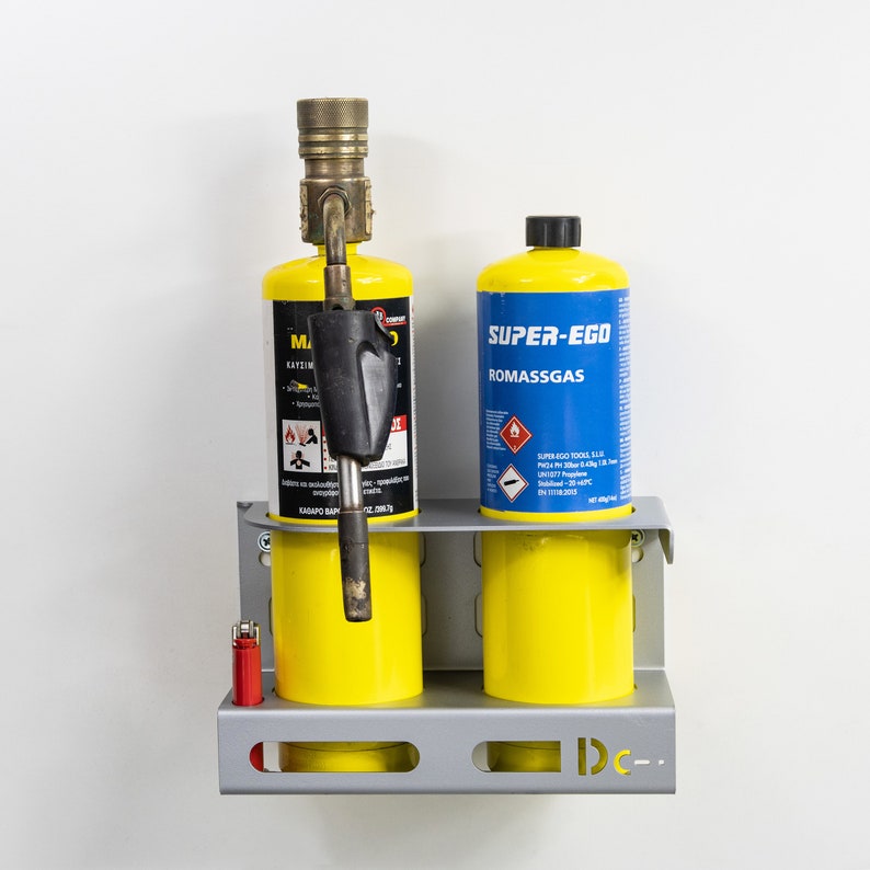 Mapp Gas Oxygen Acetylene Tank Single & Dual Bottle Wall Mount Holder