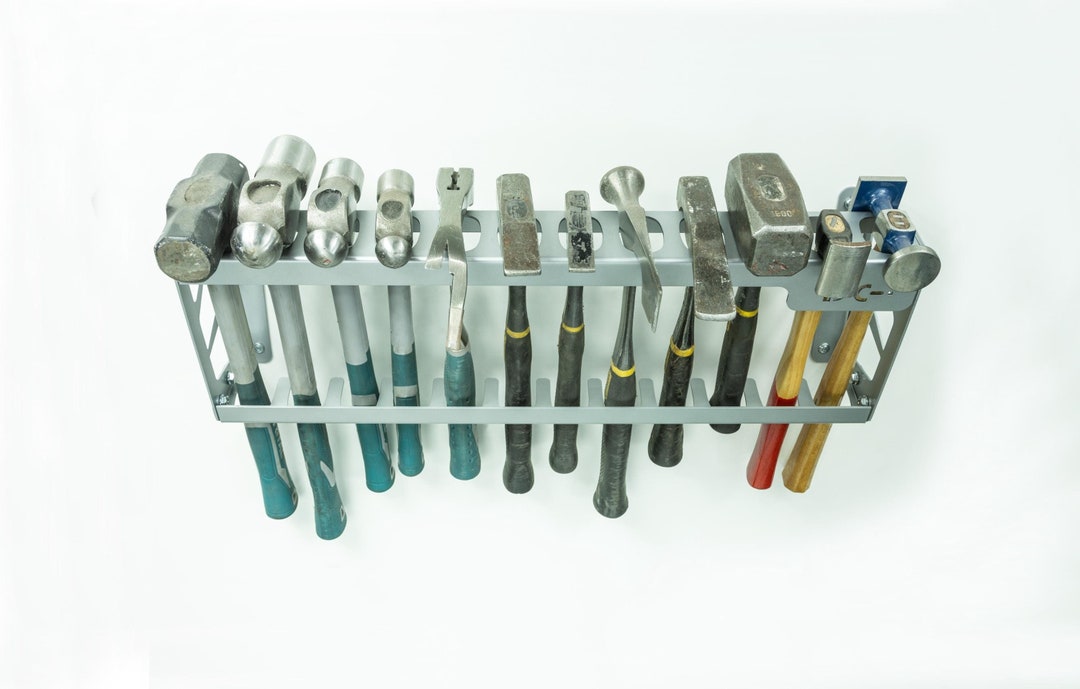 Hammer Storage Rack Wall Mount Storage 12 Slots - Etsy