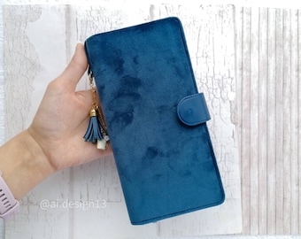 The Skinny Mini Happy planner cover, Valentine's Day gift for her, Dark blue Happy planner hard cover