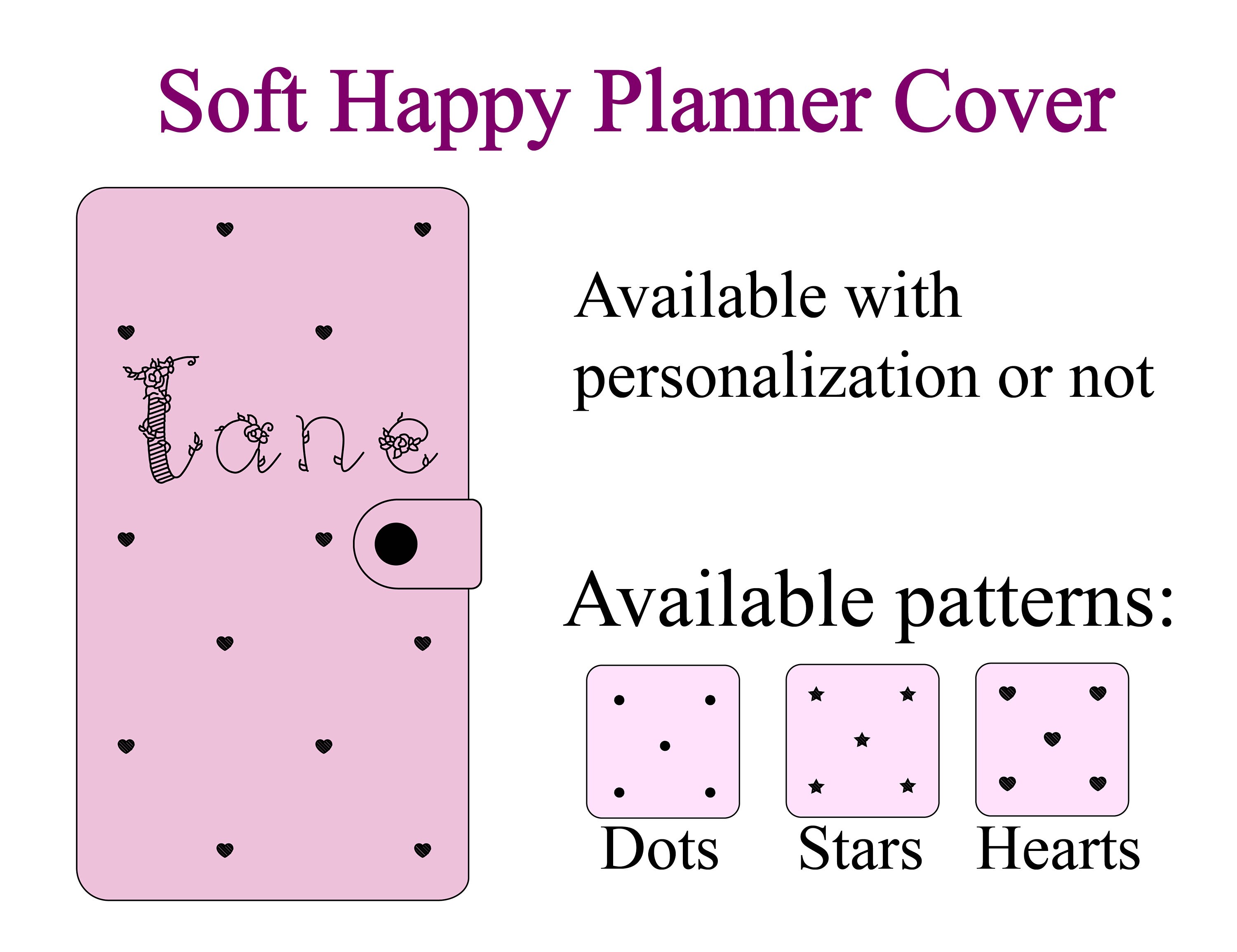 Soft Skinny Mini Happy planner cover Personalized Mamby HP Etsy