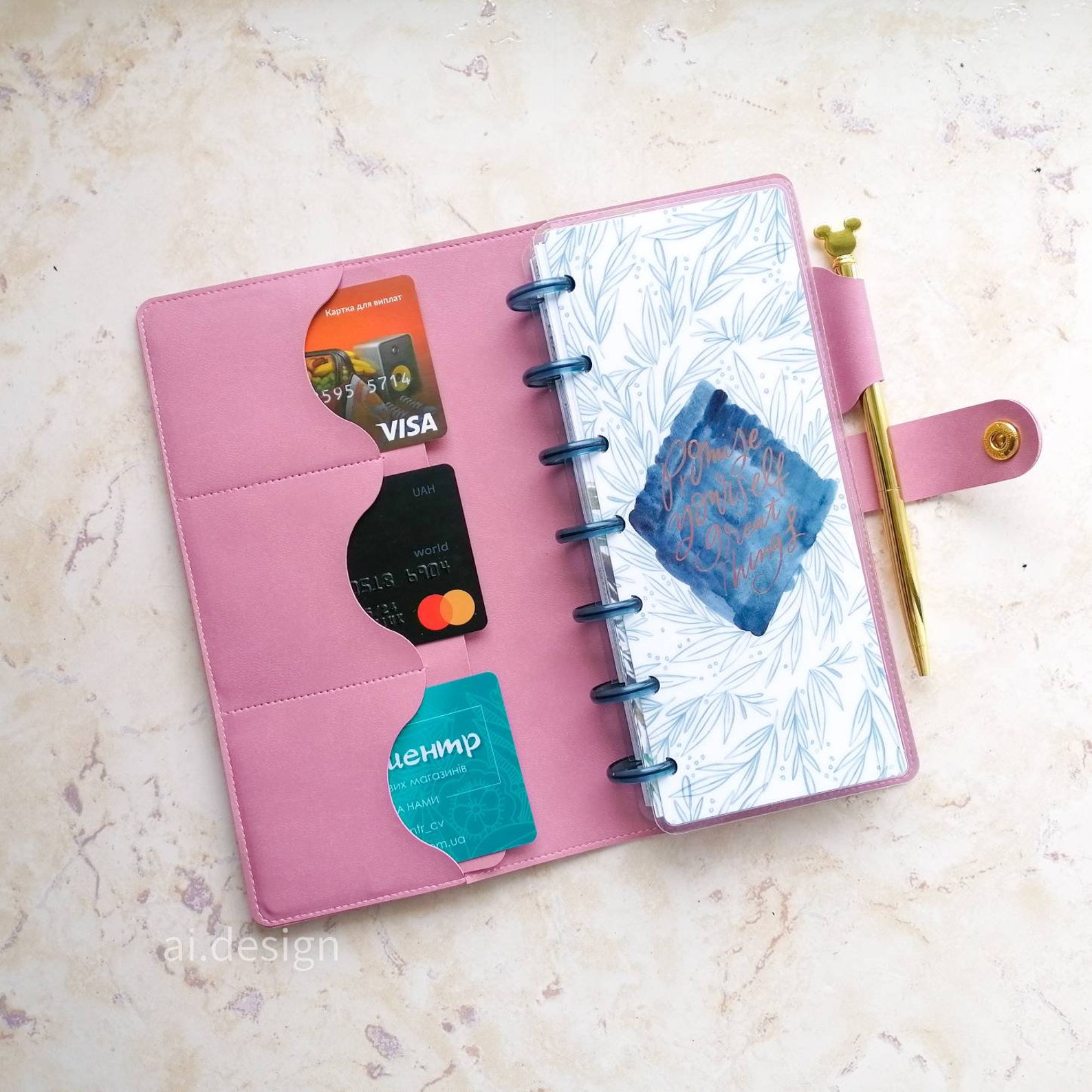 Soft Skinny Mini Happy planner cover Personalized Mamby HP Etsy