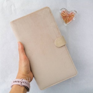 The Skinny Classic Happy planner cover, Soft velour planner holder