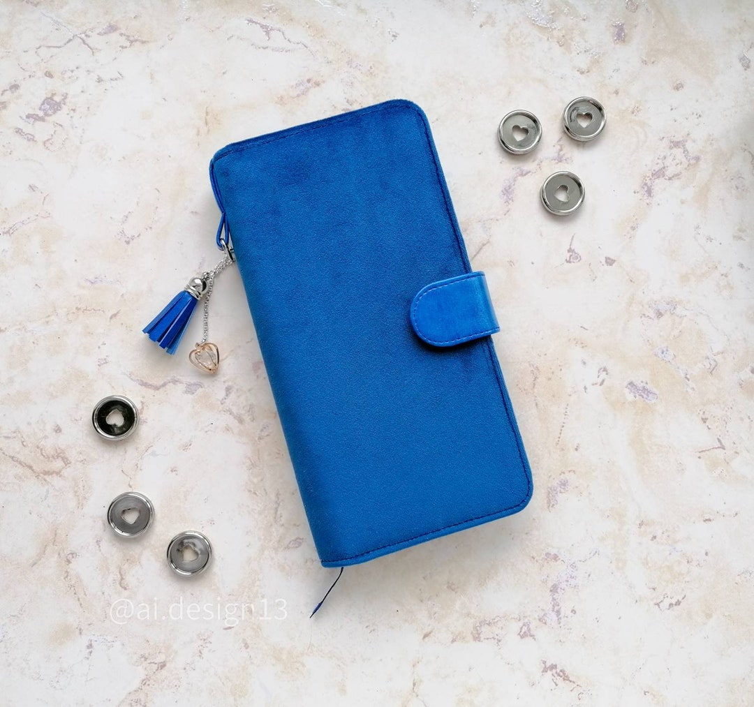 Royal Blue Skinny Mini Happy Planner Cover, Happy Planner Holder, Personalized Gift for Her