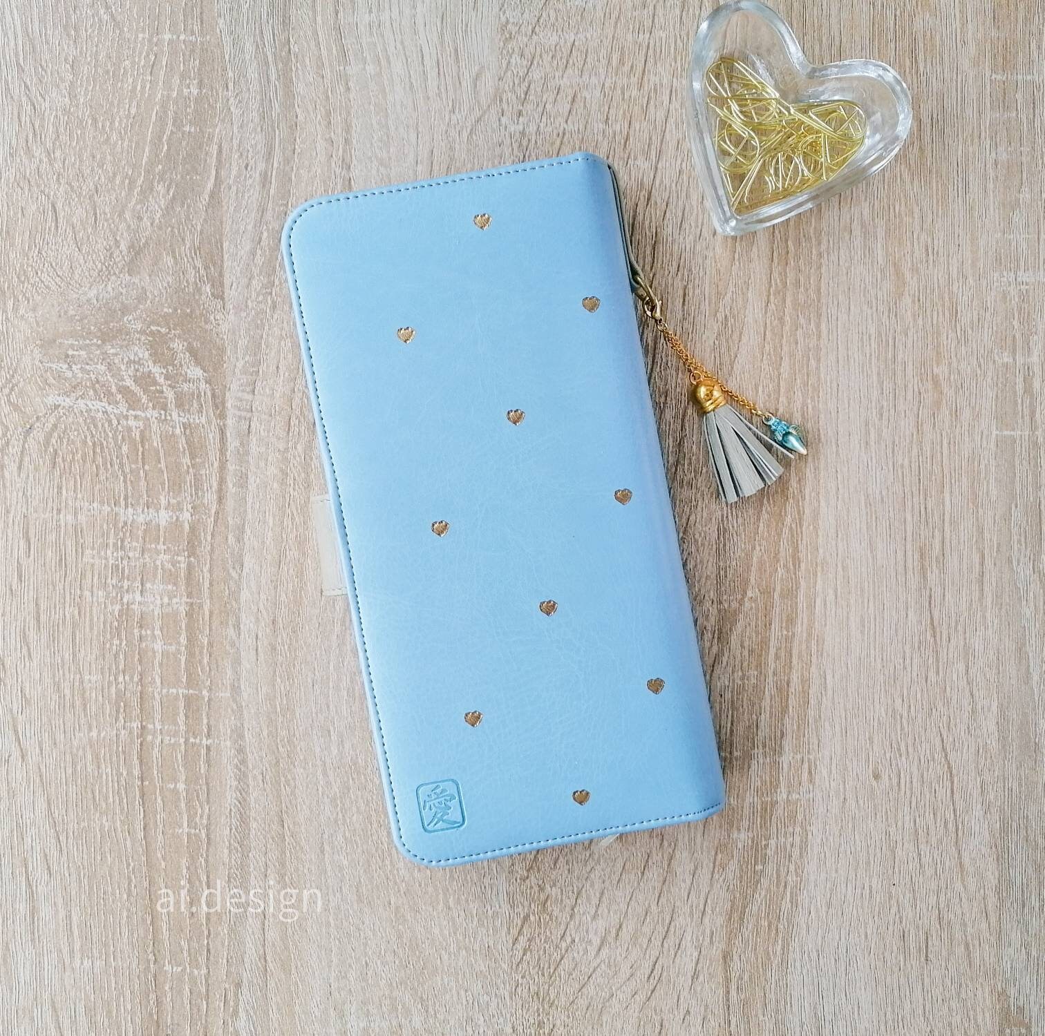 The Skinny Mini Happy Planner Cover Light Blue Holder With Etsy