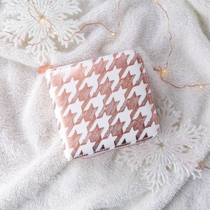 Regalo del Día de San Valentín, monedero minimalista para mujeres, billetera linda, regalo personalizado para ella, billetera blanca personalizada, titular de tarjetas