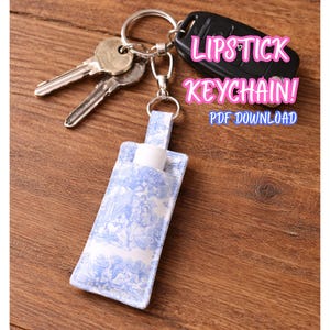 Lipstick Keychain Pattern Download PDF Tutorial and Pattern