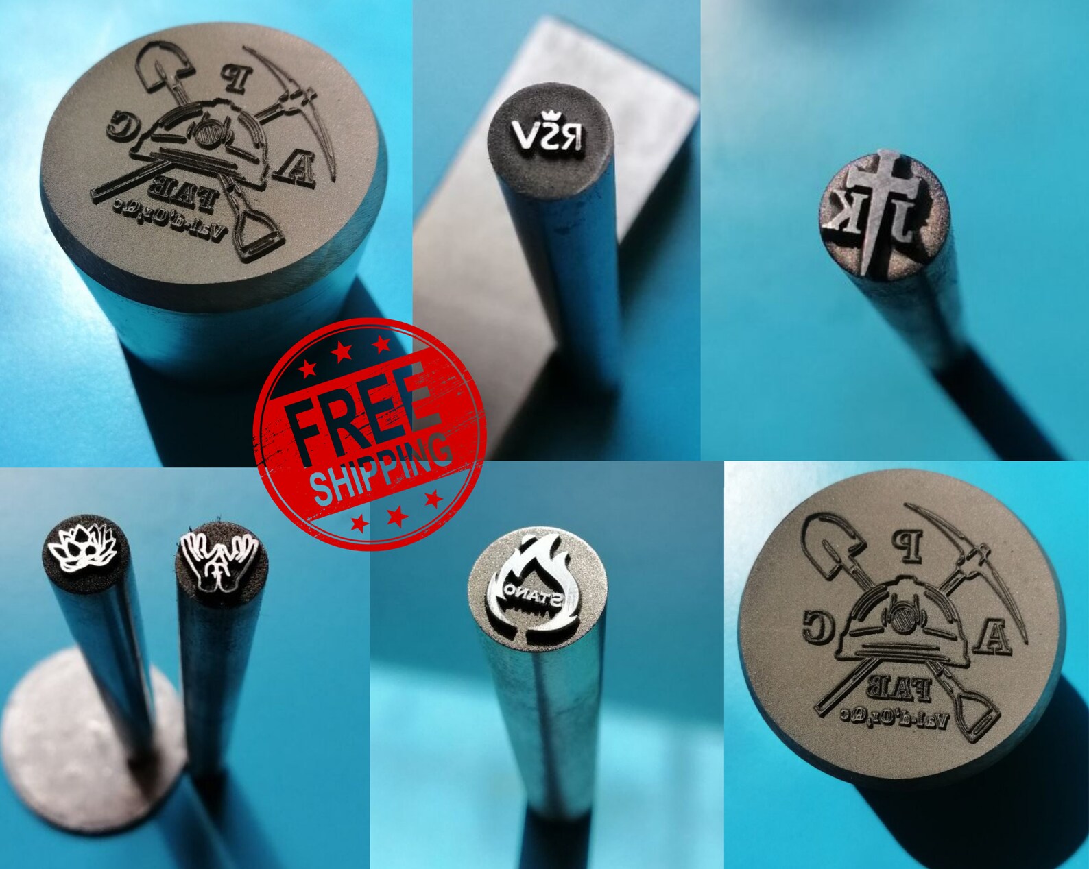Stamps for blacksmiths Stamp for hot Stamping on knives Custom Etsy